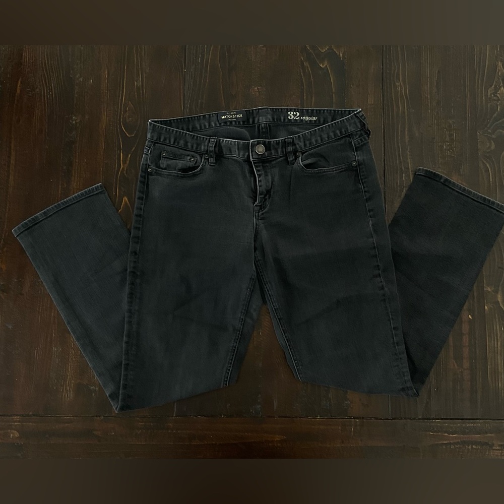 J.Crew  ●  Matchstick Straight Leg Black Jeans